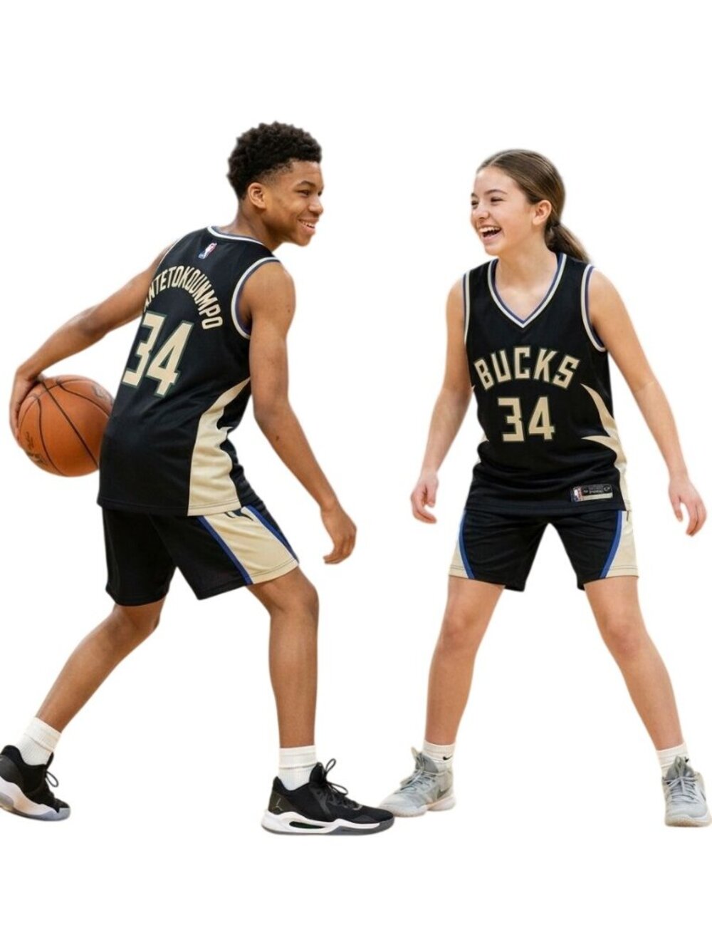 Giannis Antetokounmpo Milwaukee Bucks Fanatics Fast Break Jersey Youth Size L